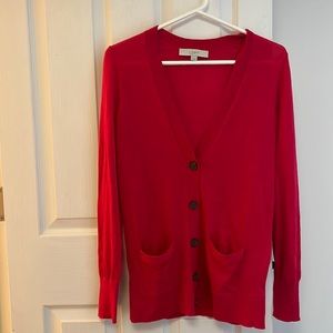 Loft Magenta Cadigan